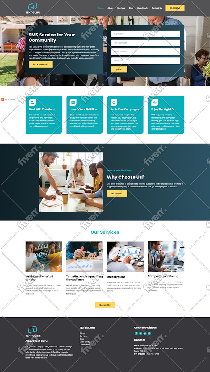 create clean and responsive wordpress website design