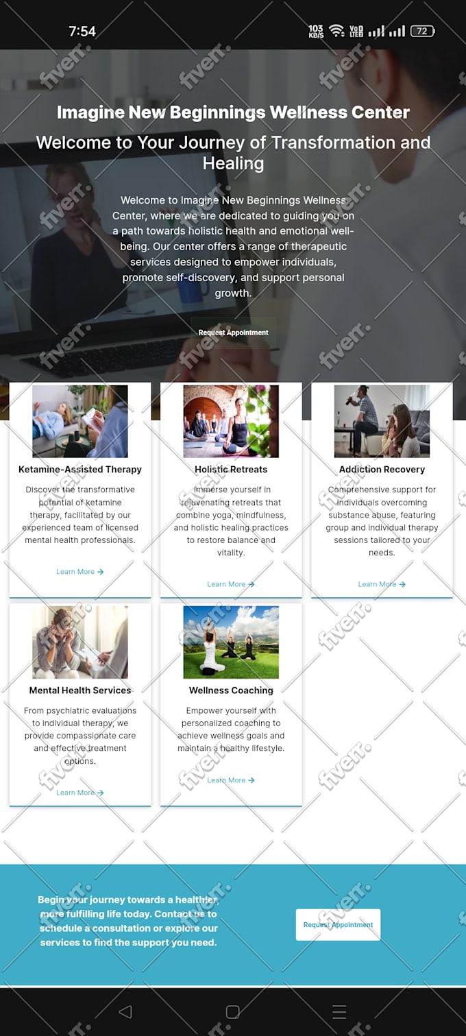 design medical website, healthcare, dental, clinic, telehealth and therapy