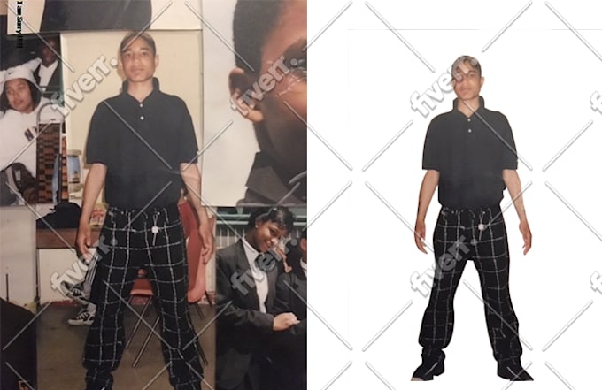 quickly remove background from image or cut out photo