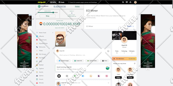add custom or ai features in wowonder social script