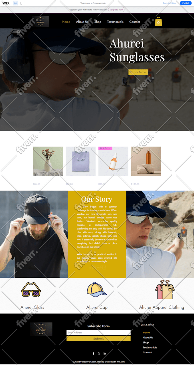 wix website design, wix website redesign, wix website design