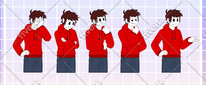 design a custom pngtuber or youtube avatar