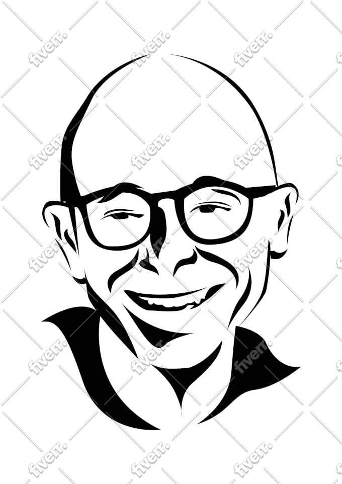 draw awesome vector art black and white on 24 hours