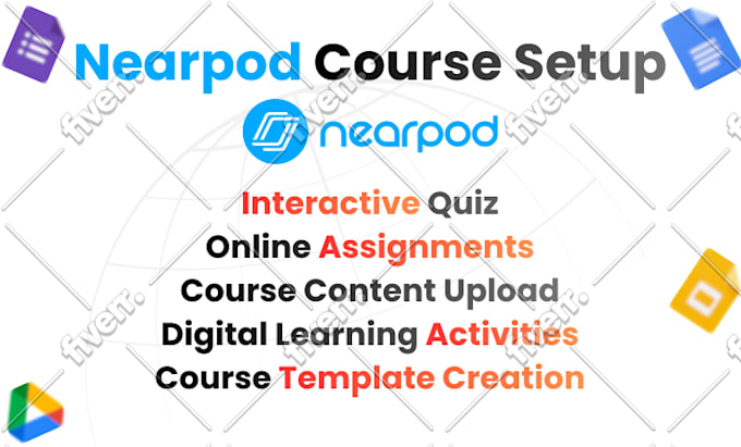 setup your elearning lessons,lms course in nearpod