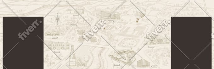 draw 2d map illustration for you