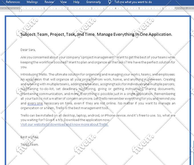 write emails for your email marketing campaign