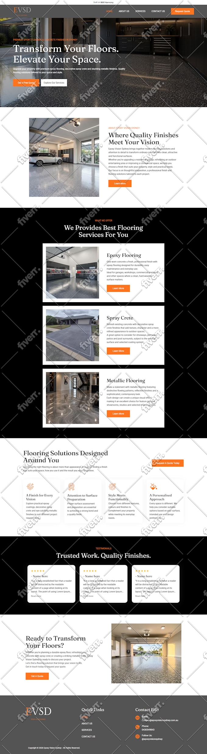 design, develop or redesign your business, ecommerce wix website