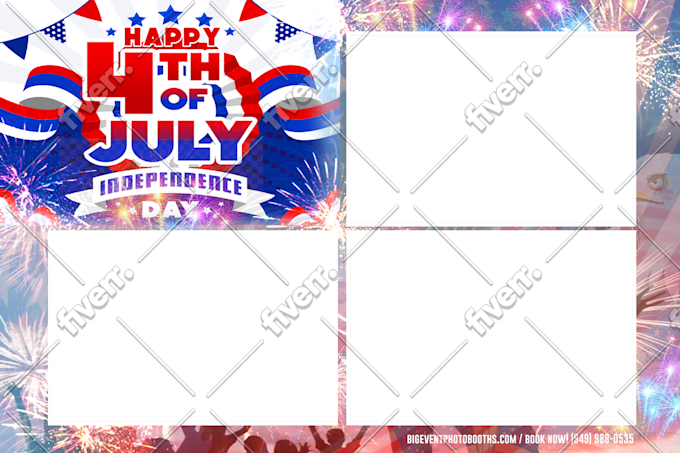 do a creative photo booth template