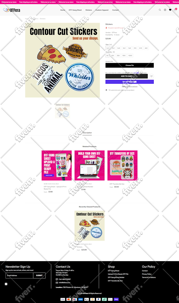 design dtf printing website with gang sheet builder