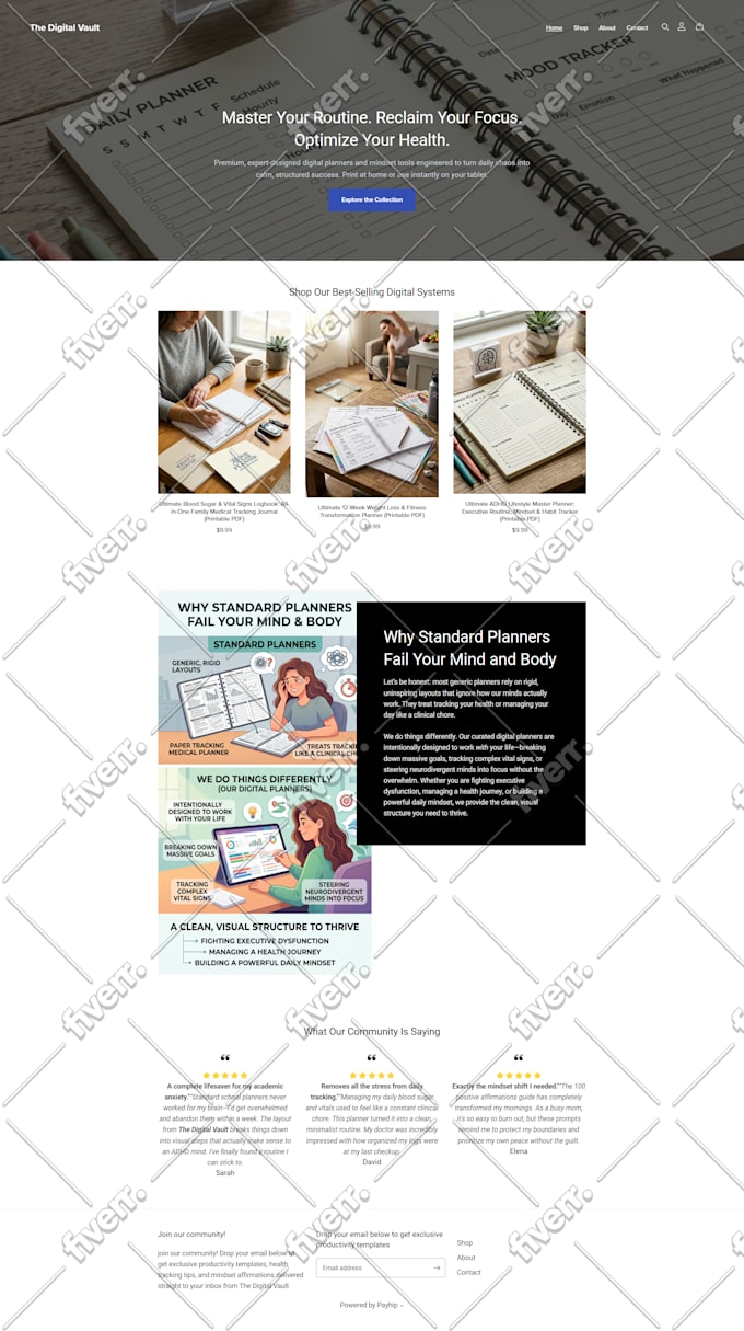 design payhip website orsell digital products on payhip, build your payhip store