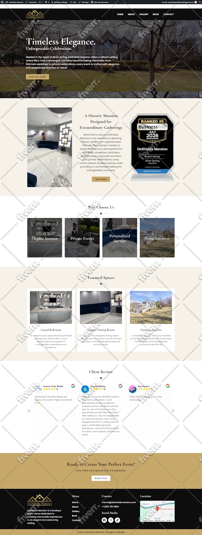build responsive wordpress website design