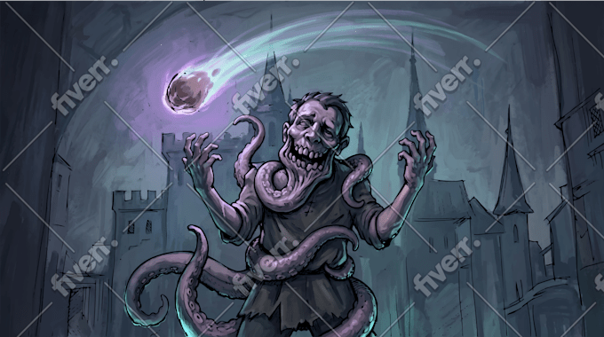 turn your idea or sketch into a professional artistic illustration
