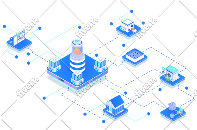 design flat or 3d isometric infographic illustrations
