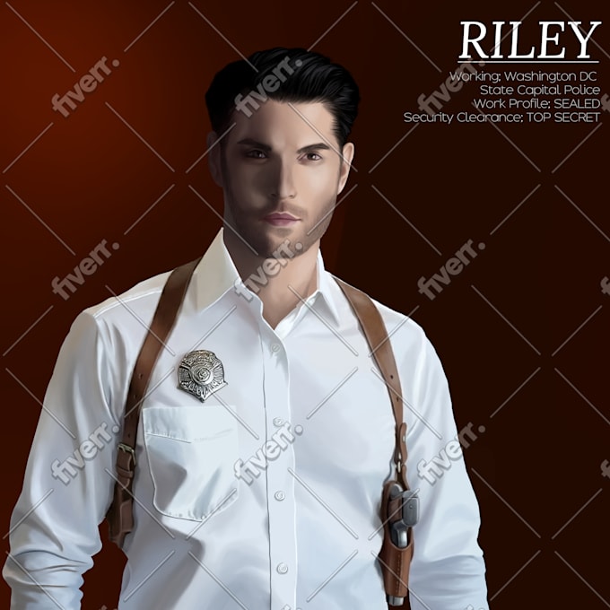 do professional realistic digital portraits for you