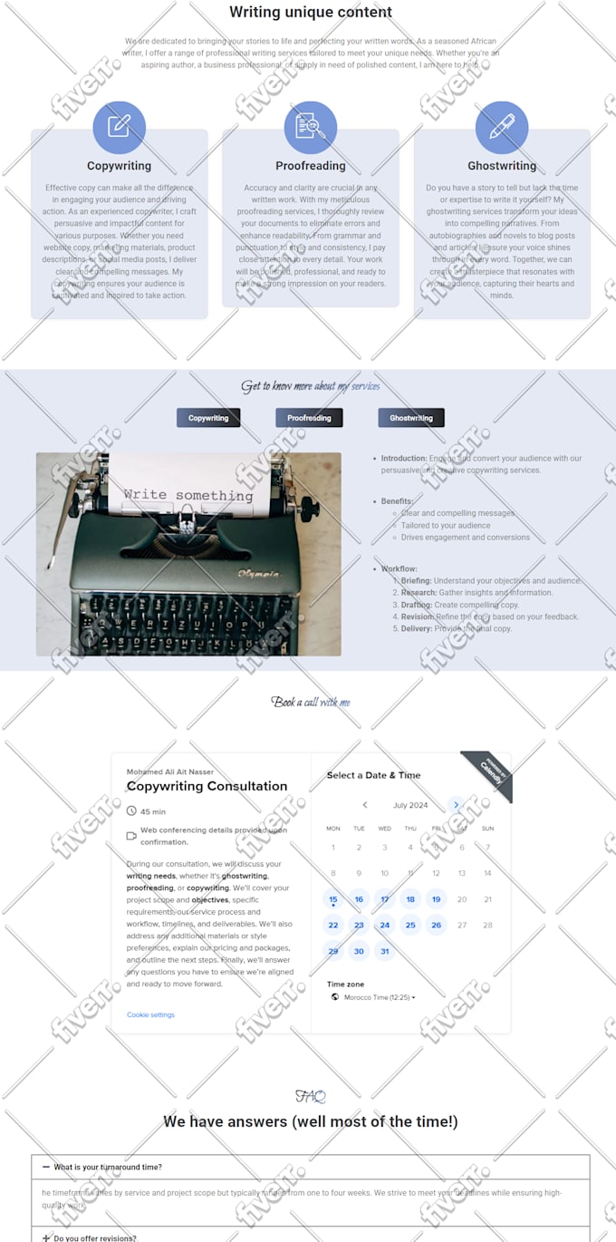 design an author book webflow website