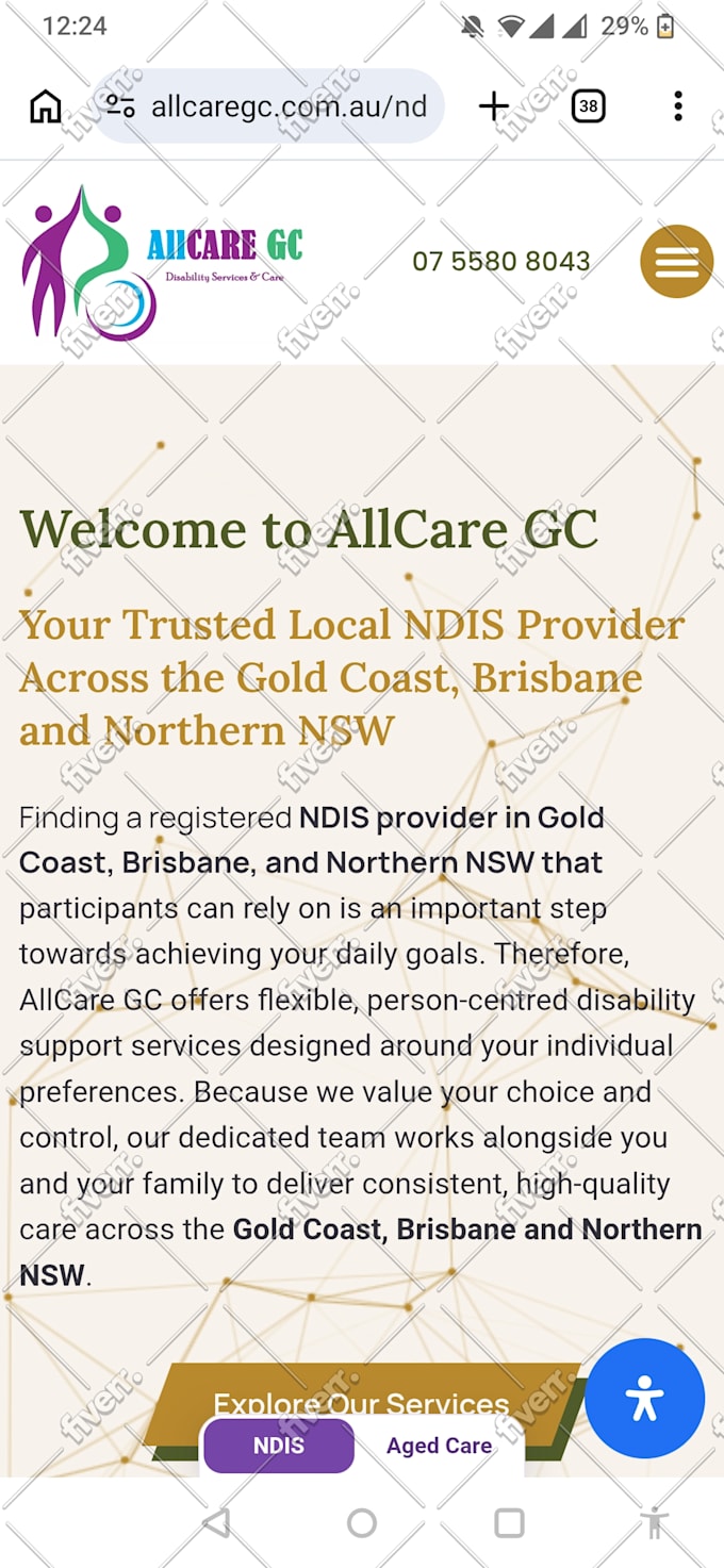 build a professional ndis provider website in wordpress