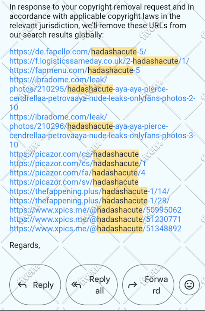 remove copyright violating content from google search and image under dmca