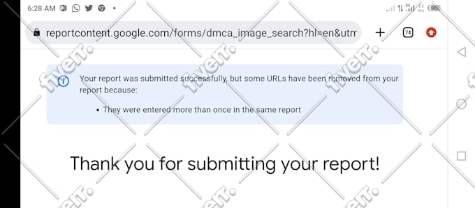 send legal dmca takedown notice  to infringing websites and its hosts