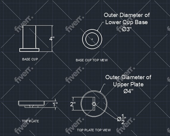 do 3d cad design, cad modeling, product design and 2d cad drawing