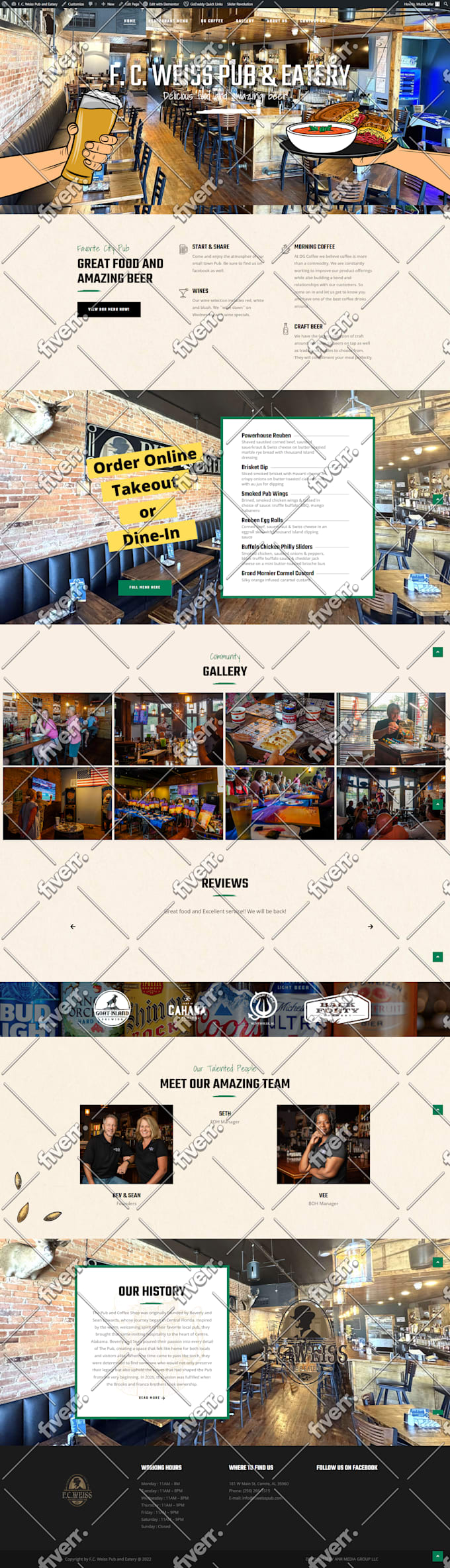 build modern and professional wpbakery, elementor pro or oxygen builder website