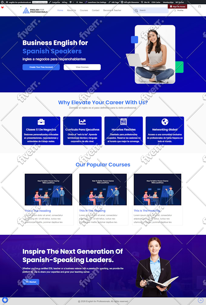 design top notch booking website in wordpress