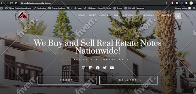design your real estate website in wordpress