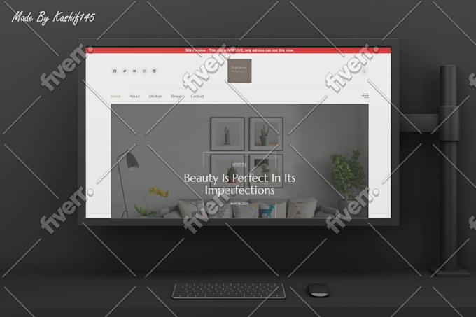 create a professional wordpress blog website