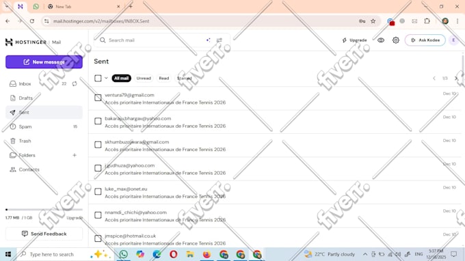 send emails manually one by one with 100 percent accuracy