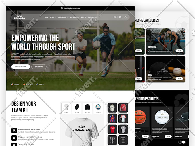 do UI UX design for your website, landing page UI UX design