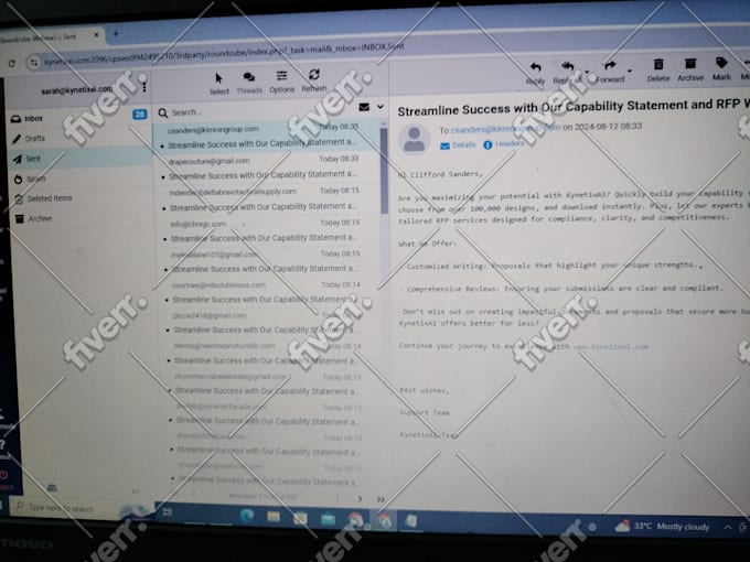 send email manually one by one