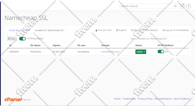 install SSL for your website