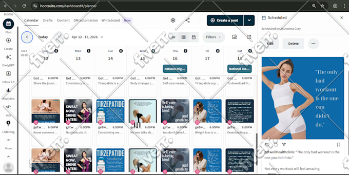 manage hootsuite for your social media
