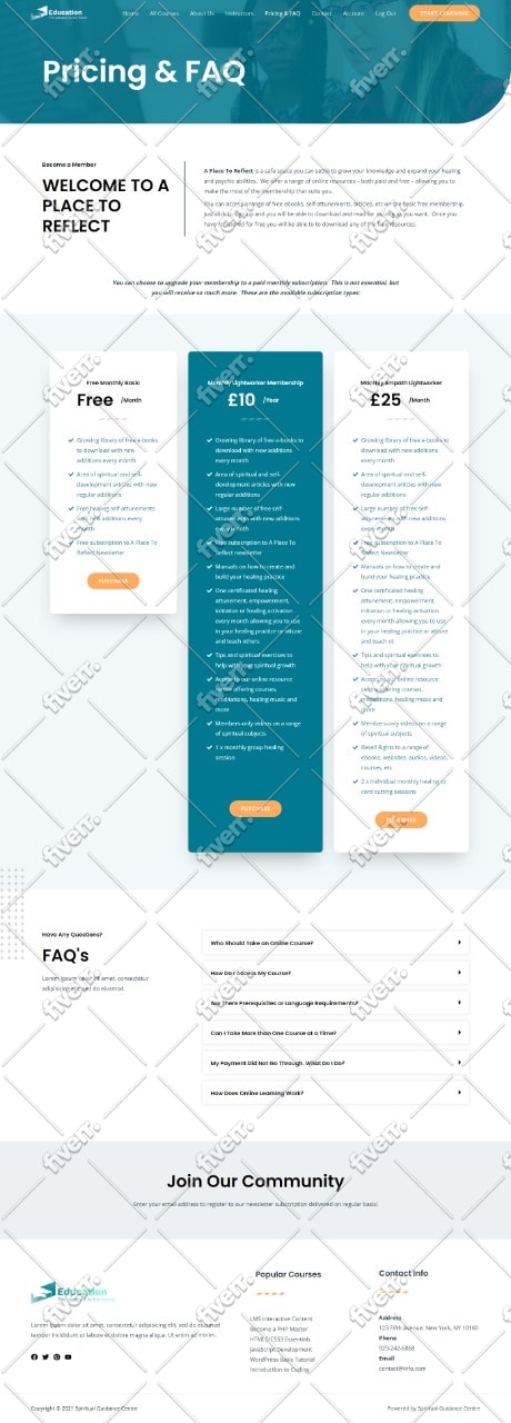 develop  membership site with memberpress