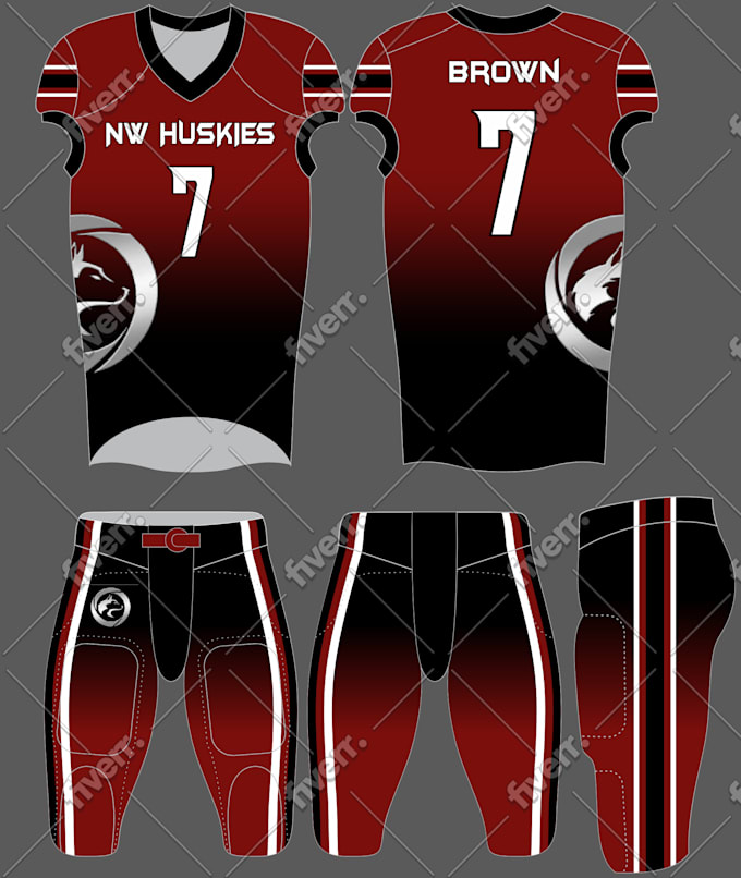 designs manufacturing bags cap arm football uniforms