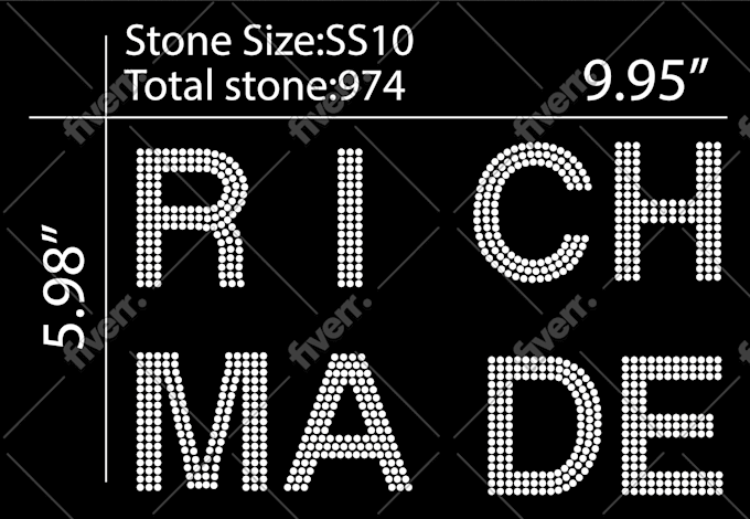 do rhinestone template design