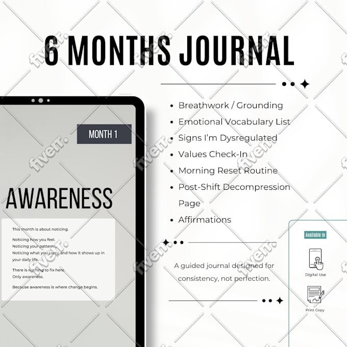 design digital and printable planners, journals, and notebooks for ipad goodnote