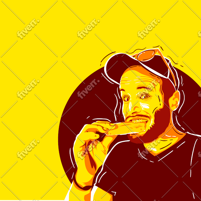 draw amazing pop art portrait in 24 hours