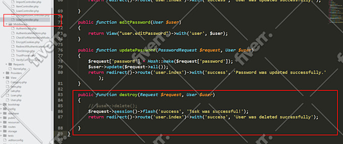 develop laravel web apps and secure restful apis