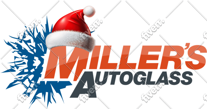 put santa hat or santa cap on your logo and picture