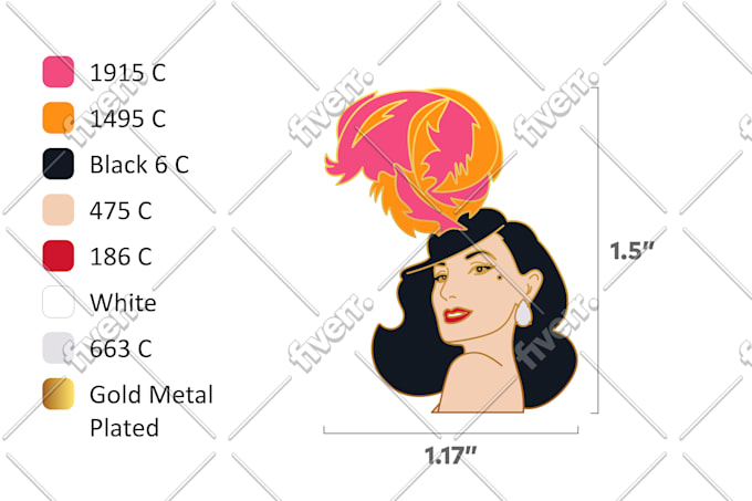 make a custom vector enamel pin design