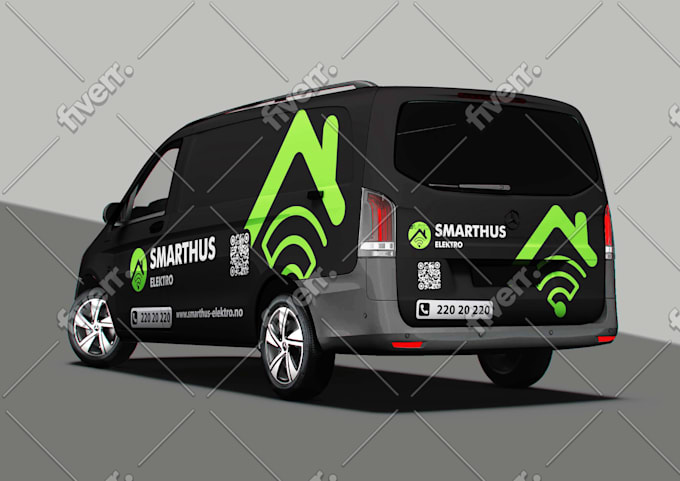 make print ready van wrap design for business