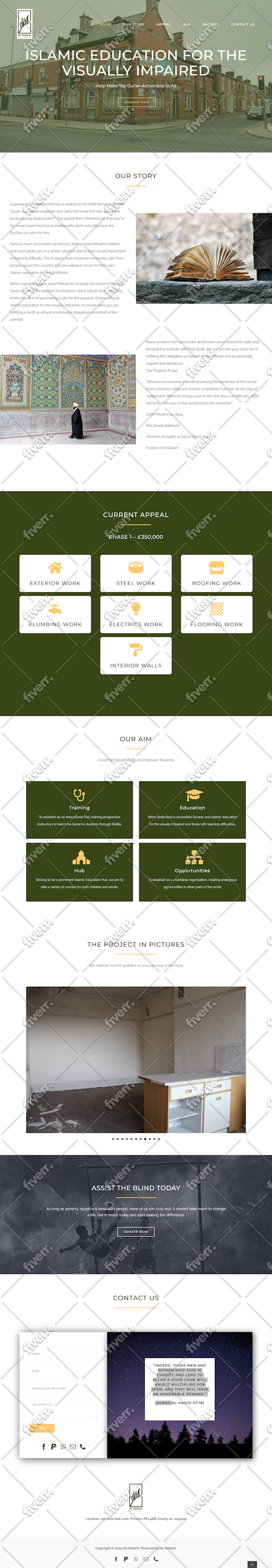 create a wordpress website design and do website maintenance