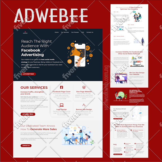 create a one page digital website agency in 12hours