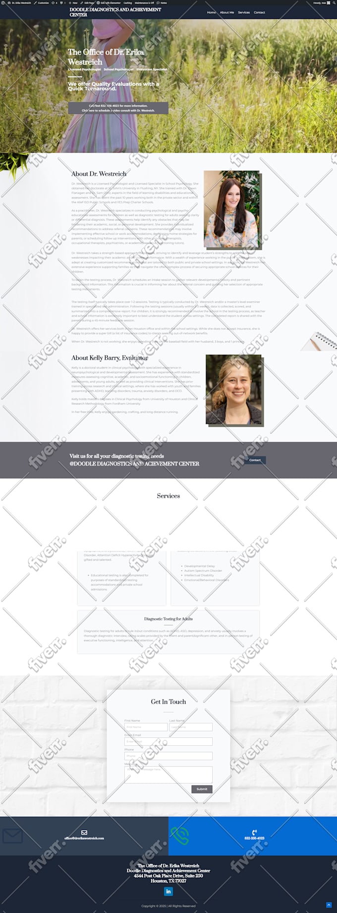 build, design or redesign wordpress website, rebuild wordpress elementor website