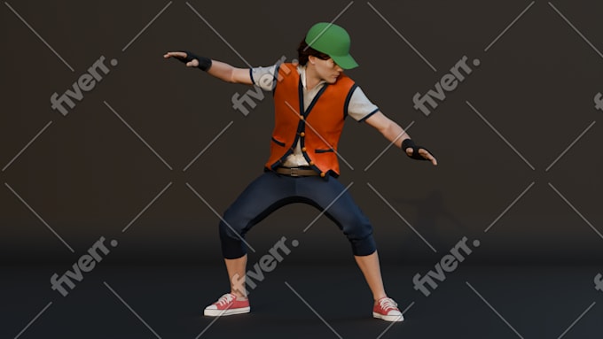 make realistic 3d characters for animation and game