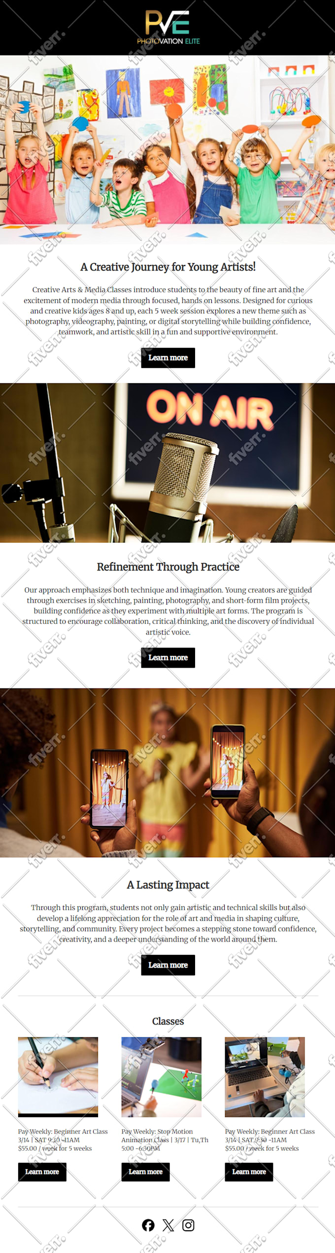 design constant contact email template