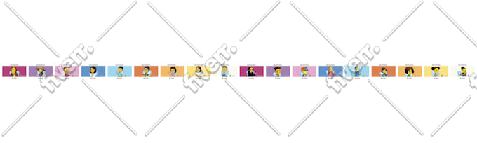 design seamless patterns, cute kawaii washi tapes