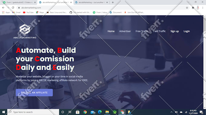 design web pages using HTML, CSS and js