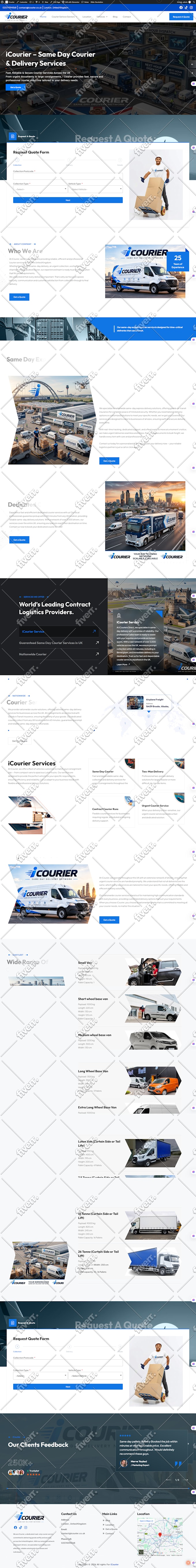 create wordpress website design and development