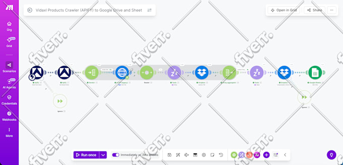automate tasks using make, zapier, apify or parabola